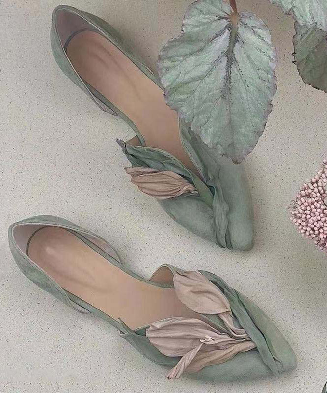 BloesemStap Dames Instappers – Elegante Flats met Florale Details