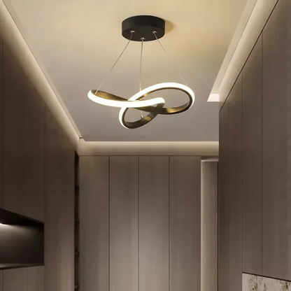 Golfvormige LED-plafondlamp met afstandsbediening - Modern design