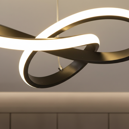 Golfvormige LED-plafondlamp met afstandsbediening - Modern design