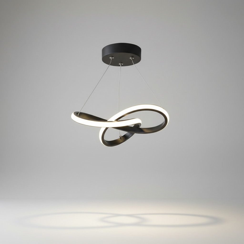Golfvormige LED-plafondlamp met afstandsbediening - Modern design