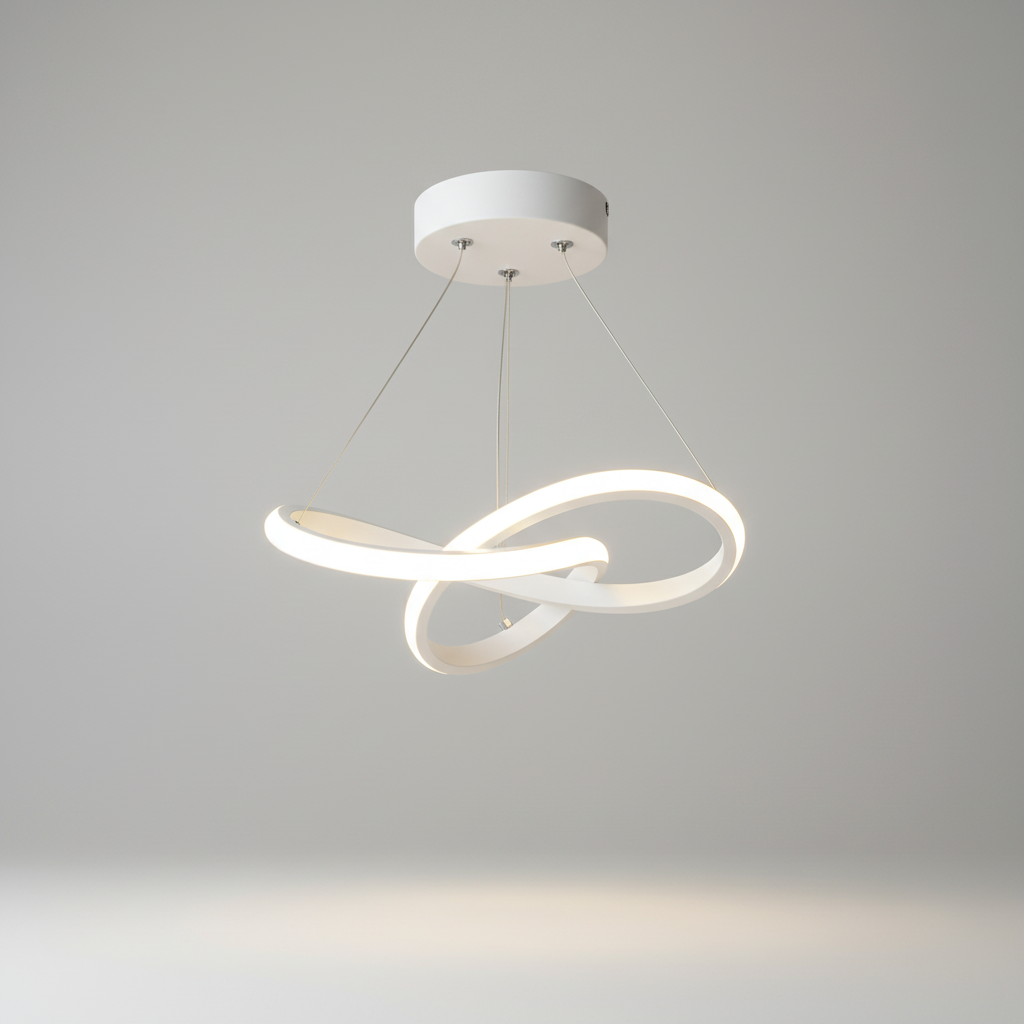 Golfvormige LED-plafondlamp met afstandsbediening - Modern design