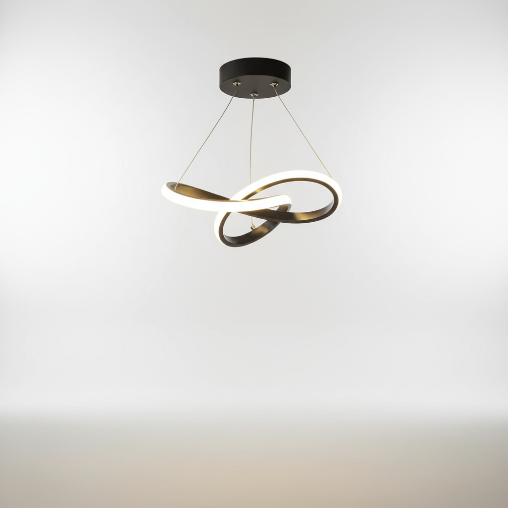 Golfvormige LED-plafondlamp met afstandsbediening - Modern design
