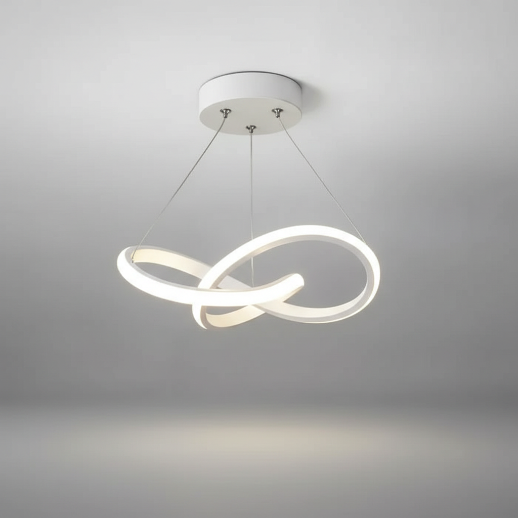 Golfvormige LED-plafondlamp met afstandsbediening - Modern design