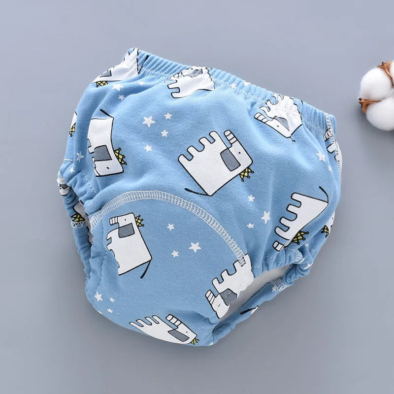 Herbruikbare Trainingsbroekjes voor Baby’s – Comfortabele Katoenen Luiers met 6-laagse Bescherming – Potty Training