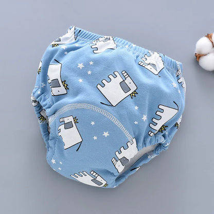 Herbruikbare Trainingsbroekjes voor Baby’s – Comfortabele Katoenen Luiers met 6-laagse Bescherming – Potty Training