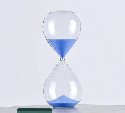 Elegante Glazen Zandloper met Meerdere Tijdsopties | 5, 10, 30 en 60 Minuten