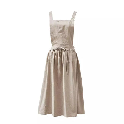 Stijlvol Katoen-Linnen Schort voor Creatieve Beroepen – Universele Maat