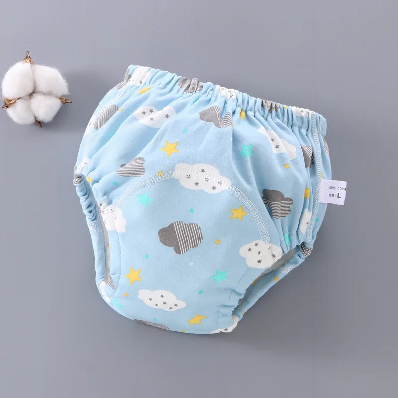 Herbruikbare Trainingsbroekjes voor Baby’s – Comfortabele Katoenen Luiers met 6-laagse Bescherming – Potty Training