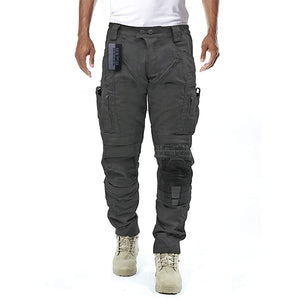 Heren Cargo Broek - Praktische Kniebescherming - Met Extra Vakken - Voor een Functionele en Comfortabele Look