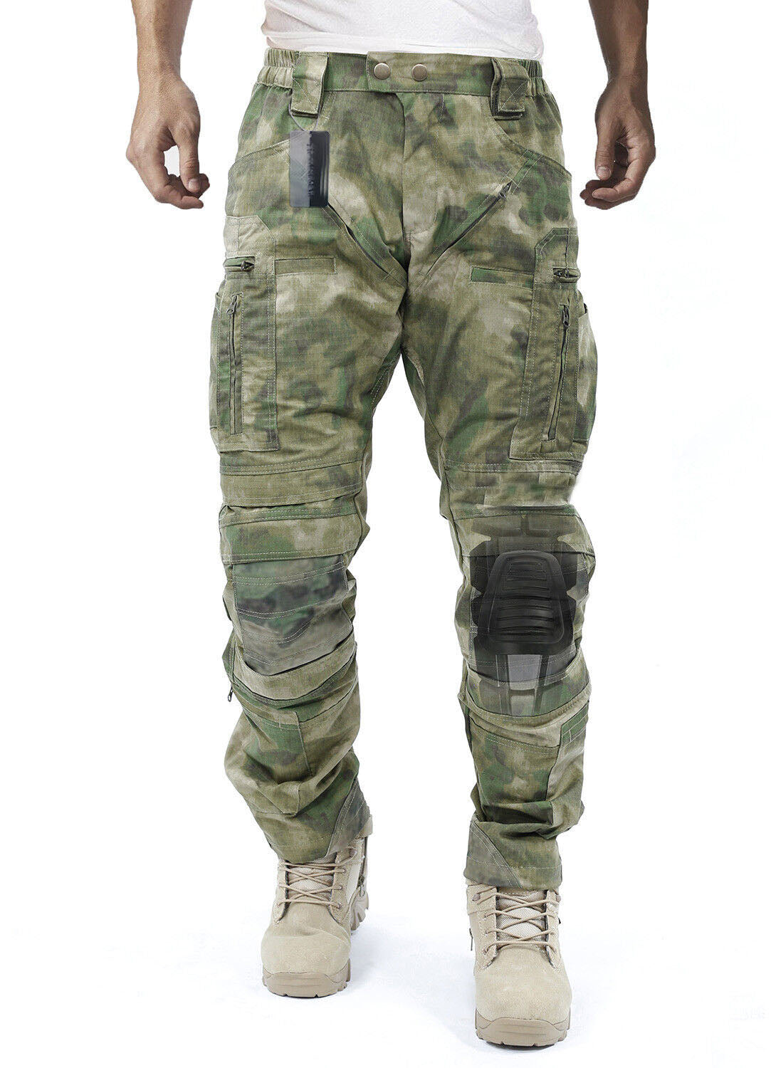Heren Cargo Broek - Praktische Kniebescherming - Met Extra Vakken - Voor een Functionele en Comfortabele Look