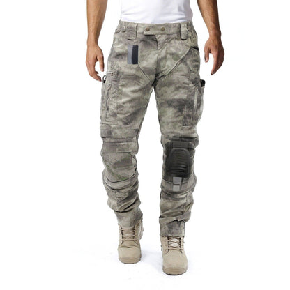 Heren Cargo Broek - Praktische Kniebescherming - Met Extra Vakken - Voor een Functionele en Comfortabele Look