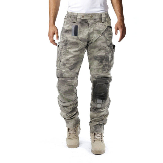 Heren Cargo Broek - Praktische Kniebescherming - Met Extra Vakken - Voor een Functionele en Comfortabele Look
