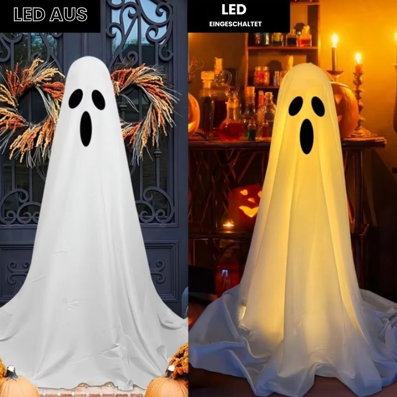 Verlichte Spookgeest Decoratie met LED - Verstelbare Hoogte tot 650 cm