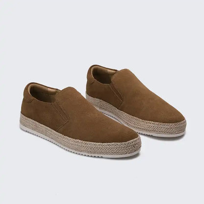 Varedo herenschoenen van suède – Luxe instappers met leren binnenzool