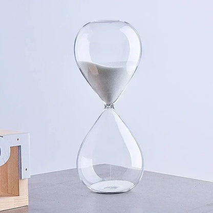 Elegante Glazen Zandloper met Meerdere Tijdsopties | 5, 10, 30 en 60 Minuten