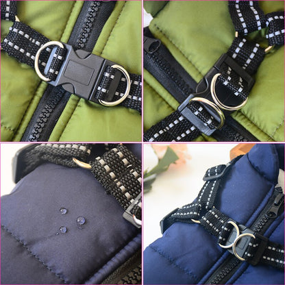 Geïsoleerde Winterjas voor Honden met Reflecterend Harnas -