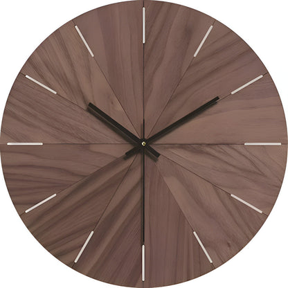Houtlijn Moderne Stille Wandklok – Minimalistisch Design in Massief Hout