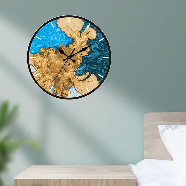 Houten Wandklok | Rustiek Design | Moderne Tijdloze Decoratie