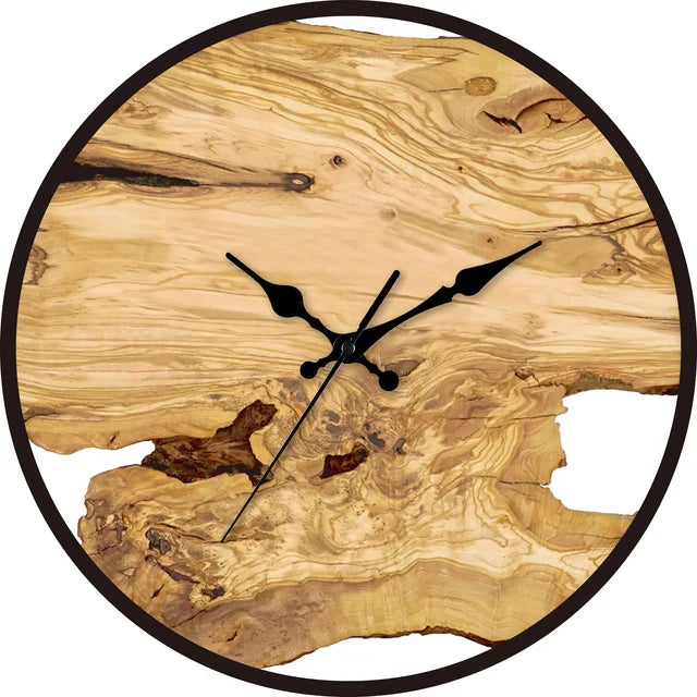 Houten Wandklok | Rustiek Design | Moderne Tijdloze Decoratie