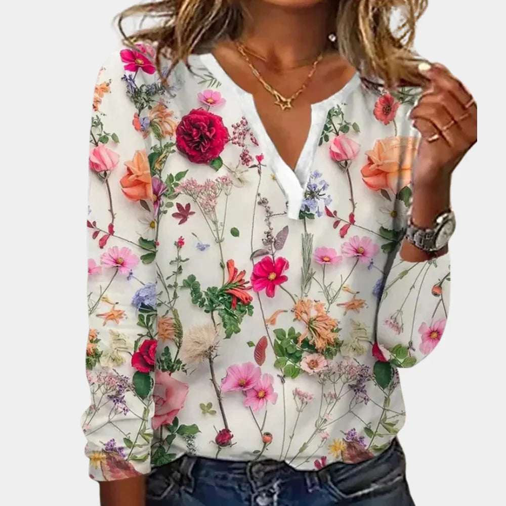 Hoymans Maelle – Casual Gebloemde Blouse