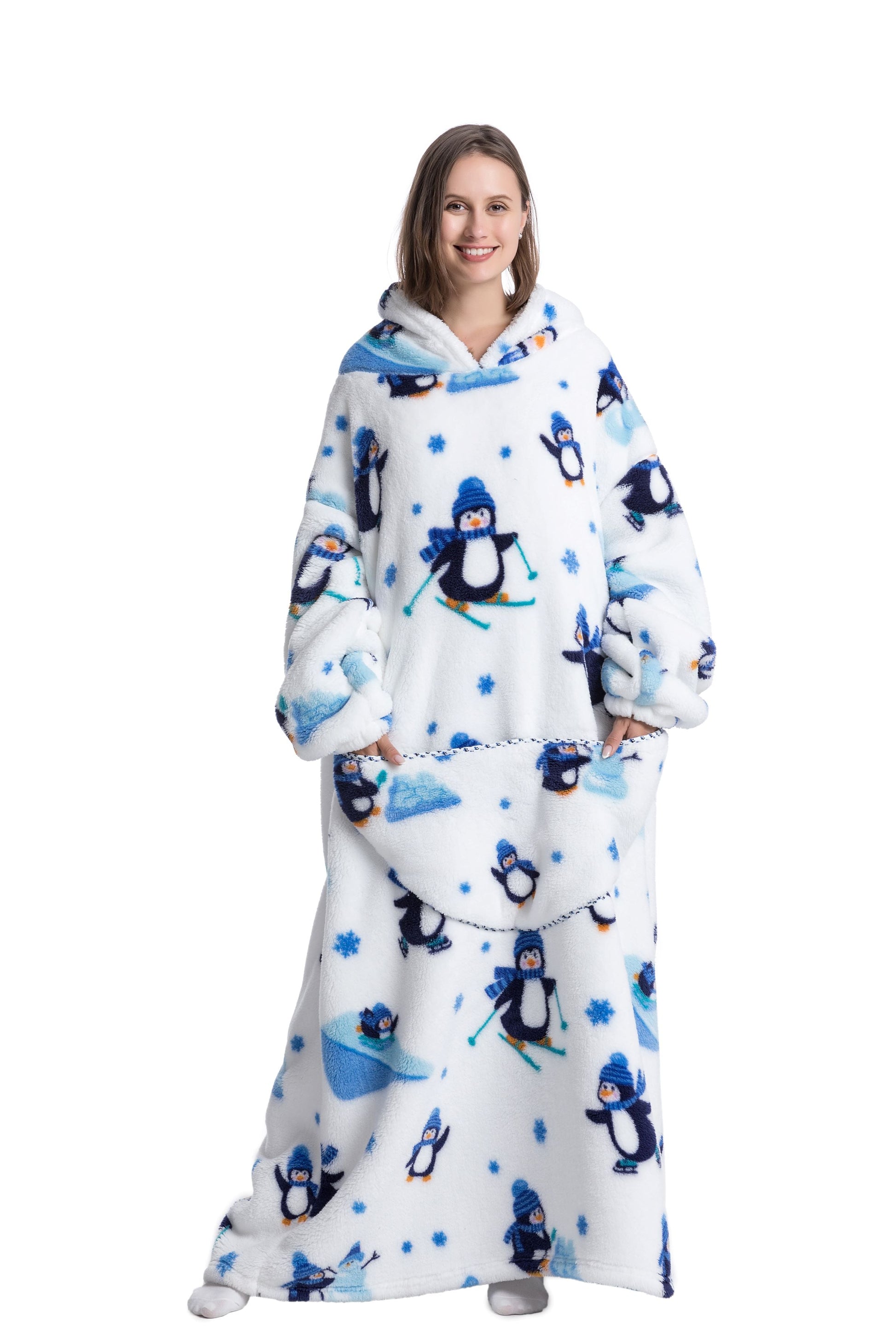 ICEY - Fleece Hoodie Deken Voor De WINTER