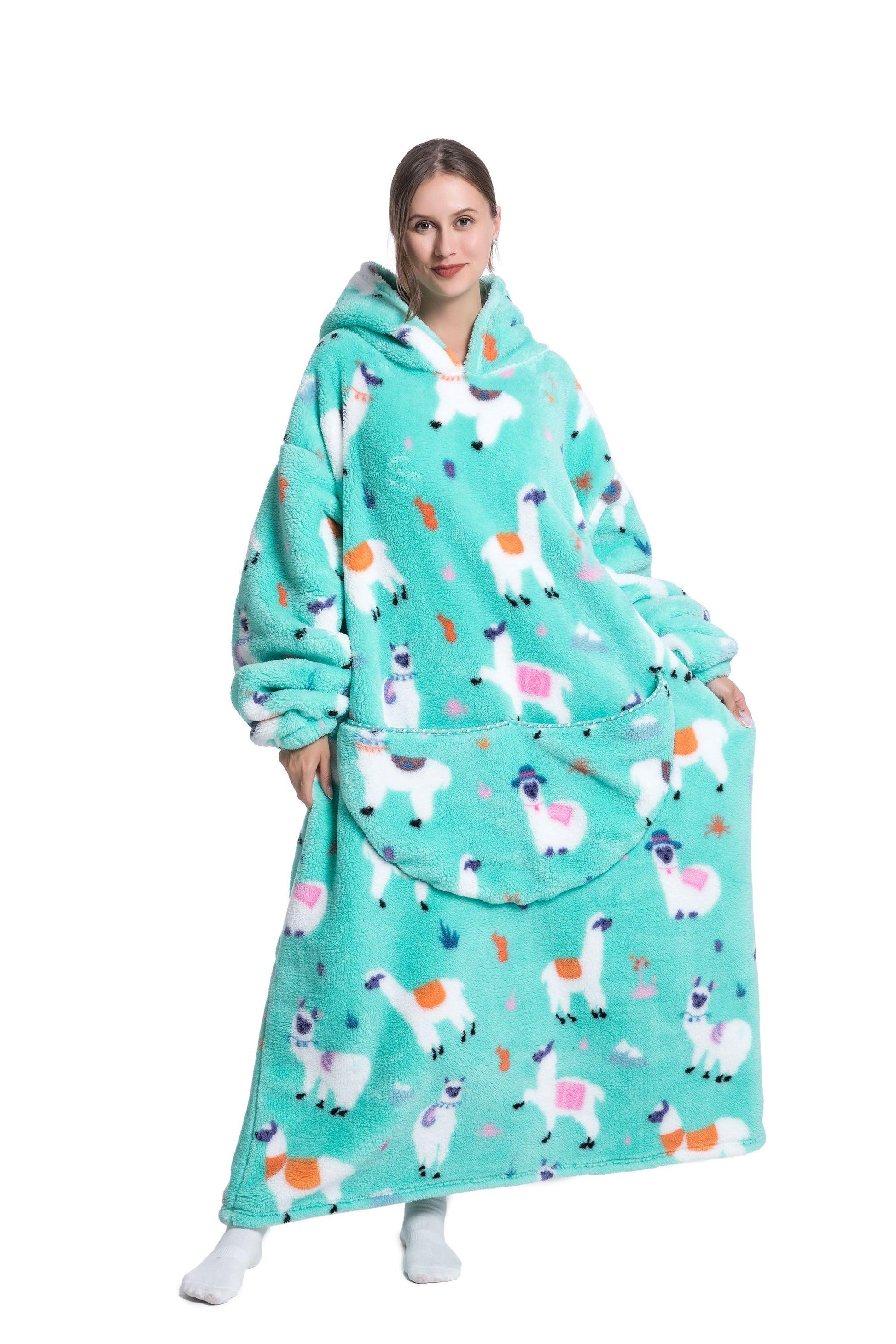 ICEY - Fleece Hoodie Deken Voor De WINTER