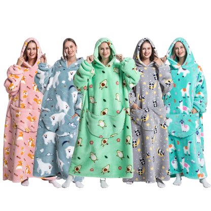 ICEY - Fleece Hoodie Deken Voor De WINTER