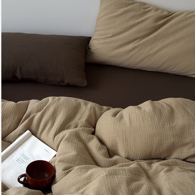 Premium Katoenen Beddengoed Set - 100% Katoen in 3 Maten