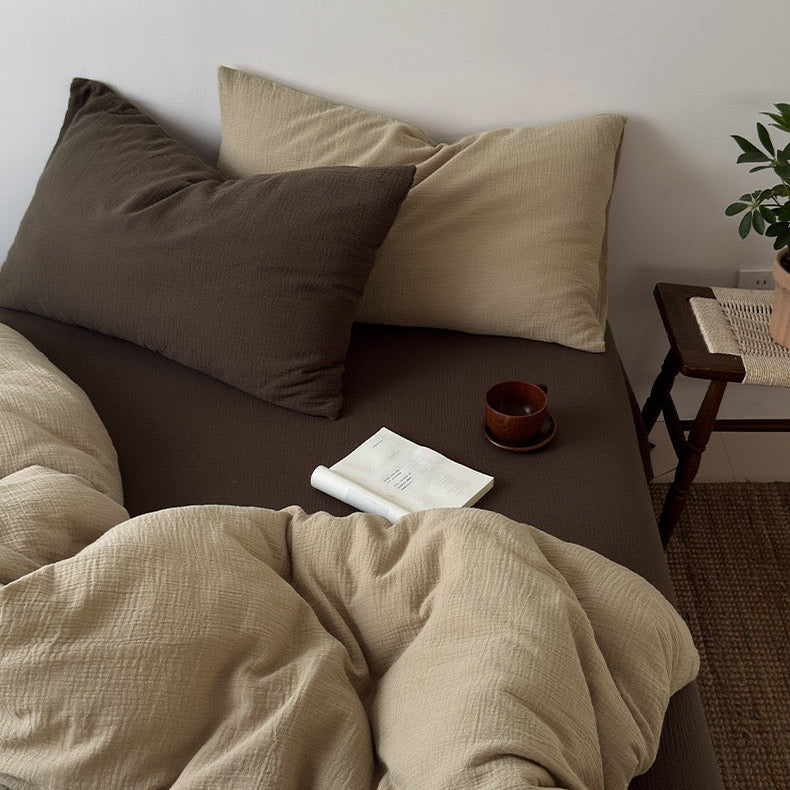 Premium Katoenen Beddengoed Set - 100% Katoen in 3 Maten
