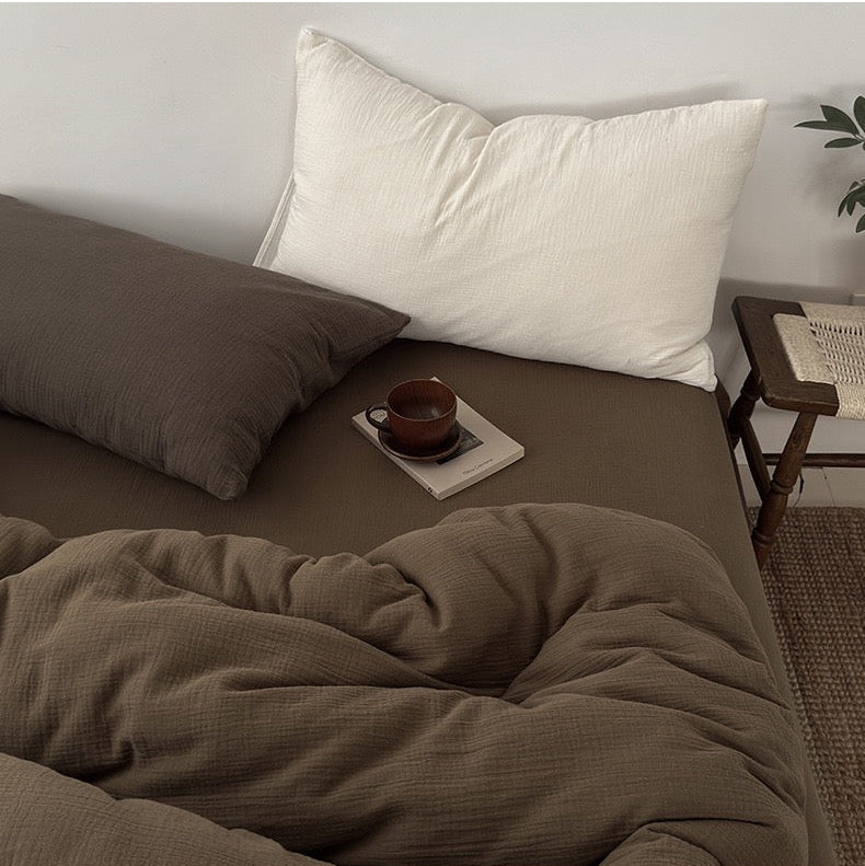 Premium Katoenen Beddengoed Set - 100% Katoen in 3 Maten