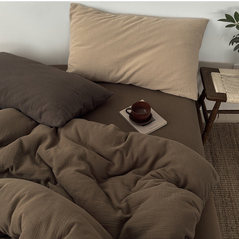 Premium Katoenen Beddengoed Set - 100% Katoen in 3 Maten