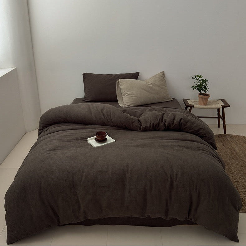 Premium Katoenen Beddengoed Set - 100% Katoen in 3 Maten