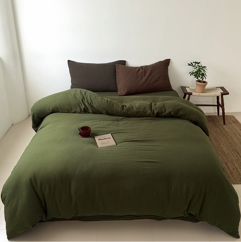 Premium Katoenen Beddengoed Set - 100% Katoen in 3 Maten