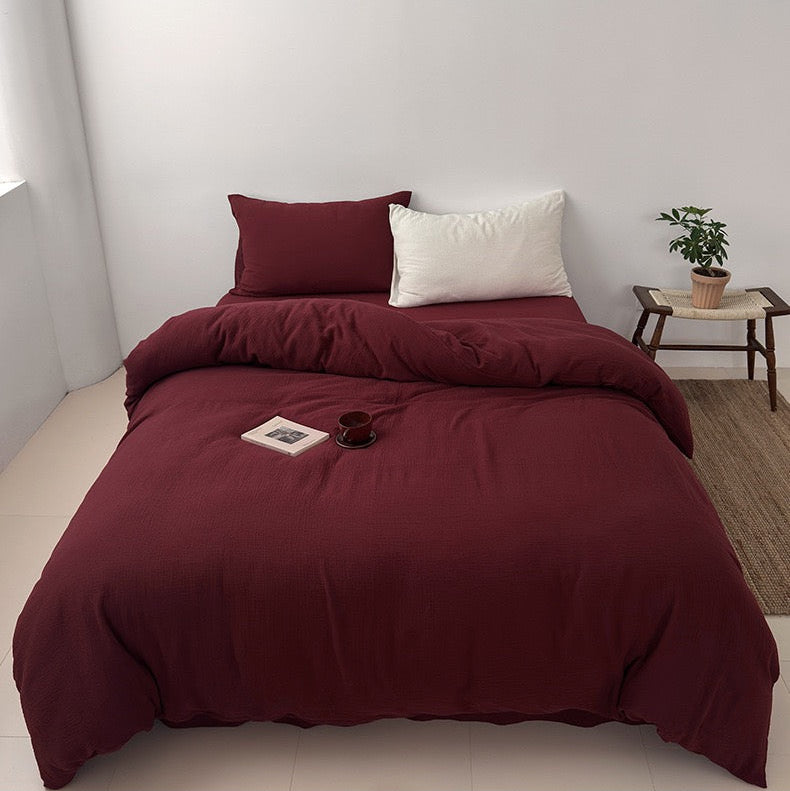 Premium Katoenen Beddengoed Set - 100% Katoen in 3 Maten