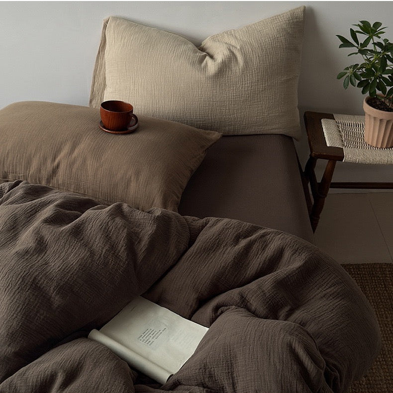 Premium Katoenen Beddengoed Set - 100% Katoen in 3 Maten