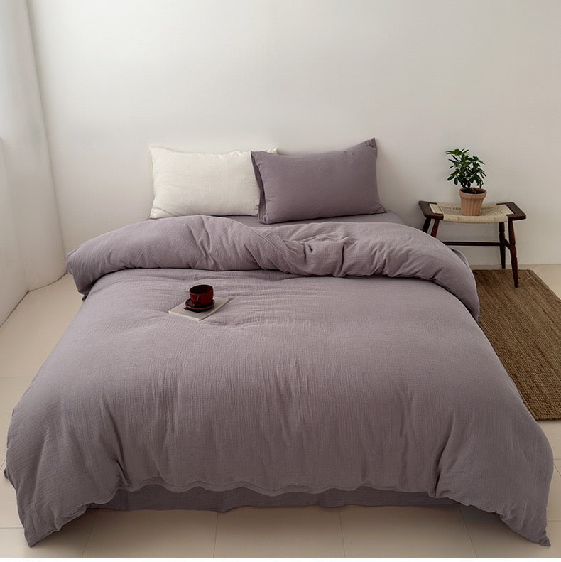 Premium Katoenen Beddengoed Set - 100% Katoen in 3 Maten