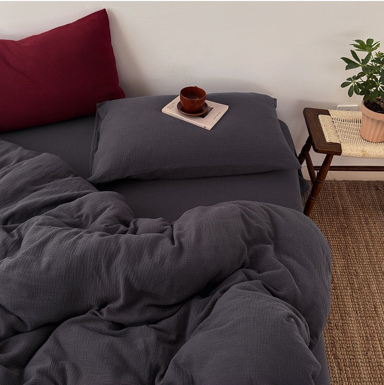 Premium Katoenen Beddengoed Set - 100% Katoen in 3 Maten