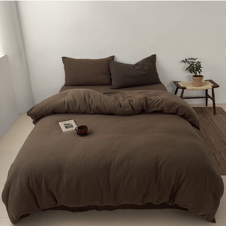 Premium Katoenen Beddengoed Set - 100% Katoen in 3 Maten