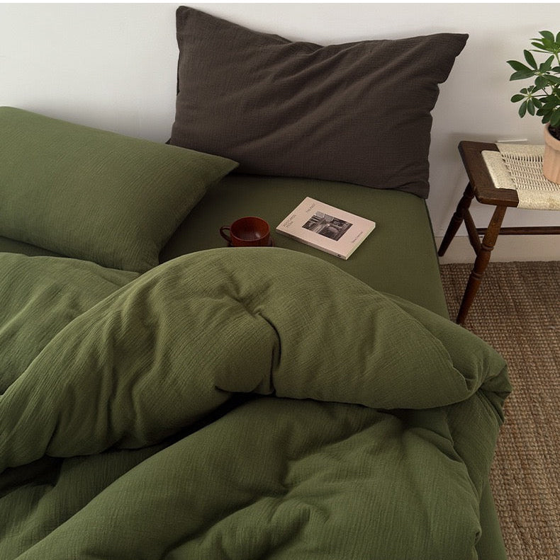 Premium Katoenen Beddengoed Set - 100% Katoen in 3 Maten