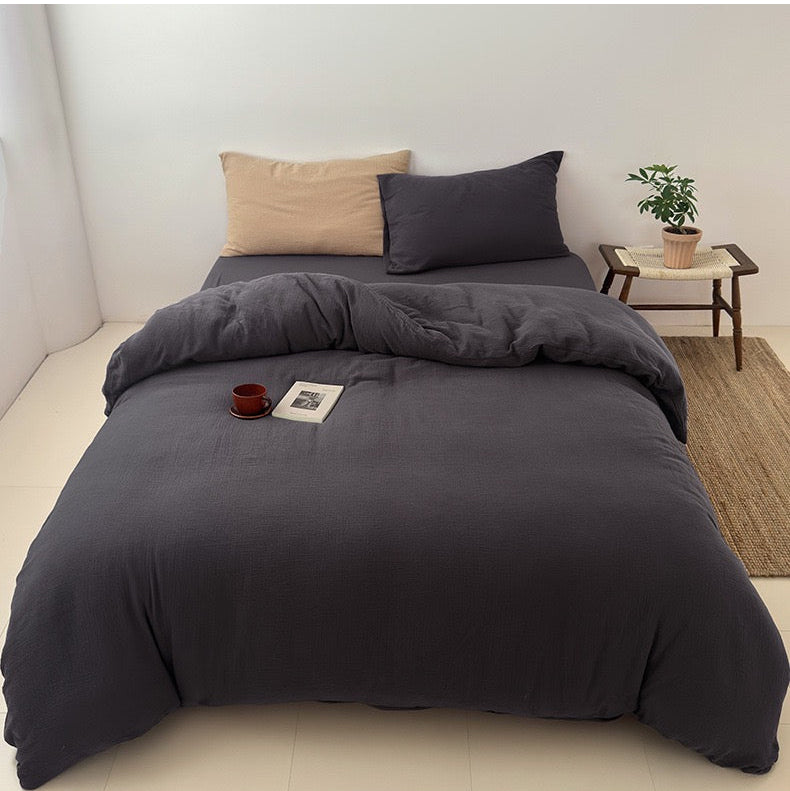 Premium Katoenen Beddengoed Set - 100% Katoen in 3 Maten