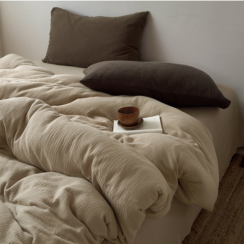 Premium Katoenen Beddengoed Set - 100% Katoen in 3 Maten