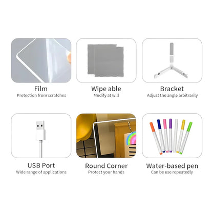 IllumiSchrijf LED Tekenbord – Herbruikbaar Lichtbord voor Creatieve Geesten