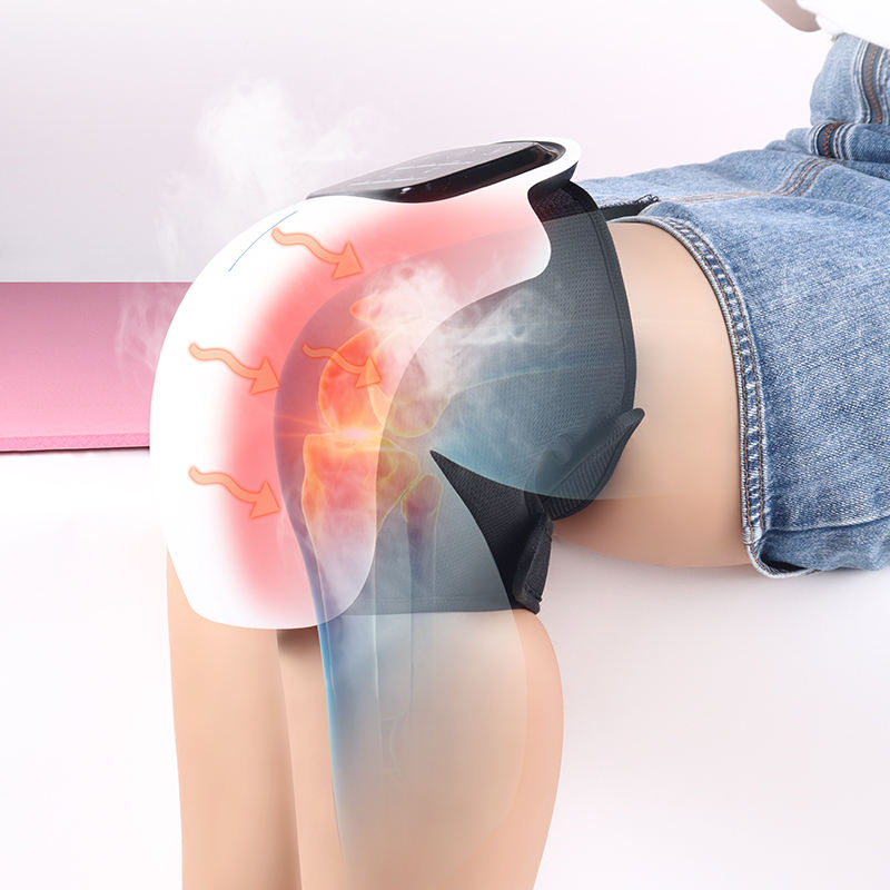 WarmFit Knie Massager met Infrarood en Trilling – Draadloos en Oplaadbaar