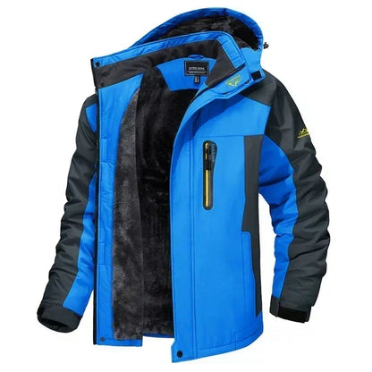 Fleece Gevoerde Winterjas met Waterdichte Bescherming en Capuchon