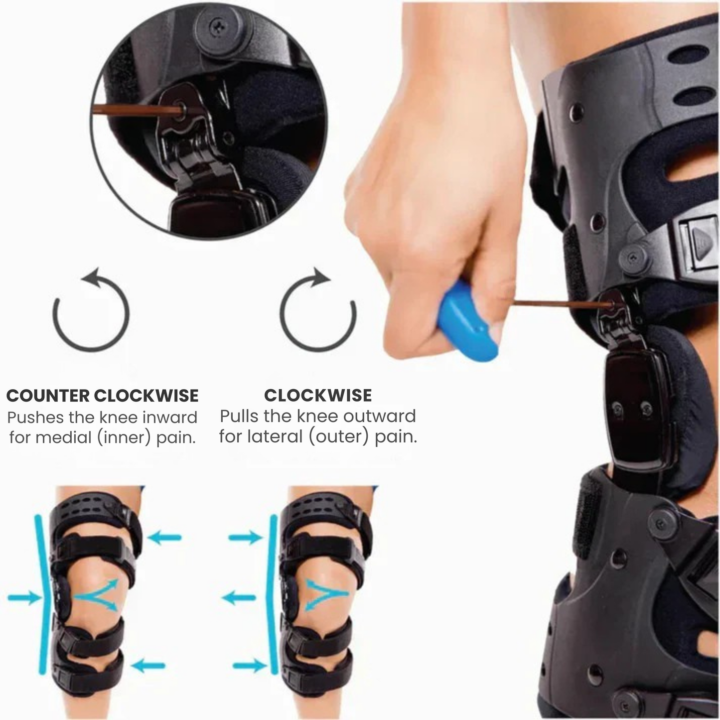 KnieSupport Pro – Verstelbare Knieclip voor Stabiliteit en Comfort