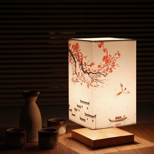 LumiBambo Tafellamp van Bamboe en Hout voor Sfeerverlichting