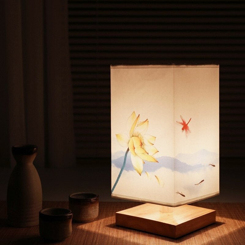 LumiBambo Tafellamp van Bamboe en Hout voor Sfeerverlichting