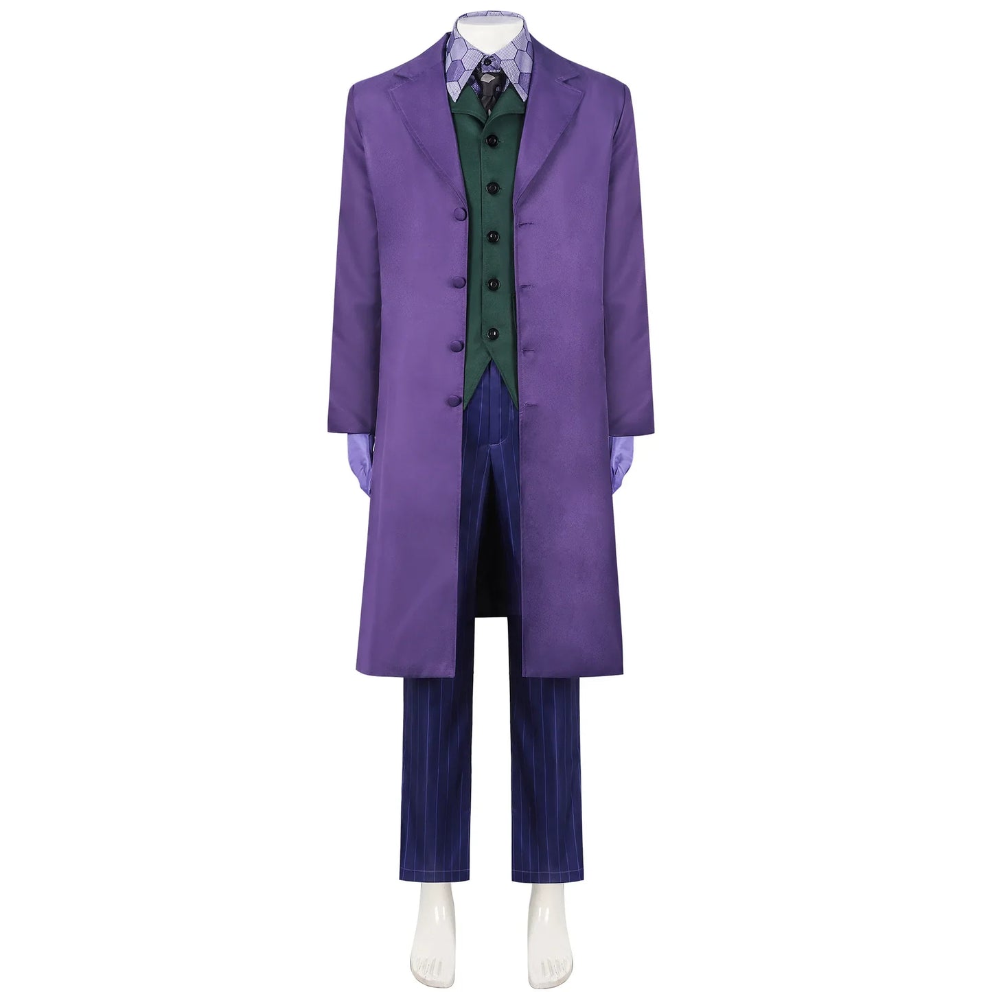 Clown Kostuum voor Volwassenen – Complete Set met Jas, Shirt, Vest en Stropdas