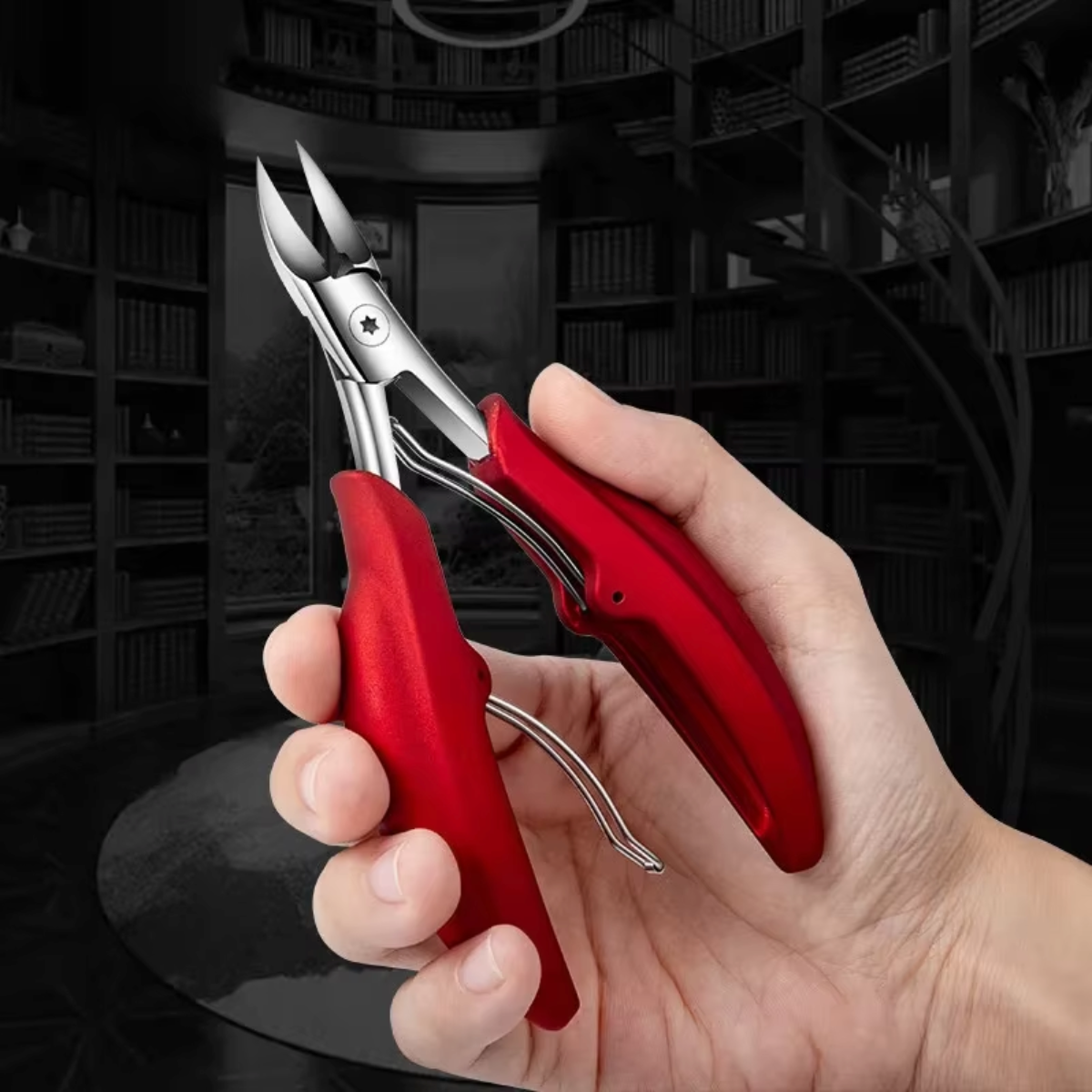 Gebogen Teennagel Schaar RVS – Ergonomische Voetverzorging voor Dikke Nagels