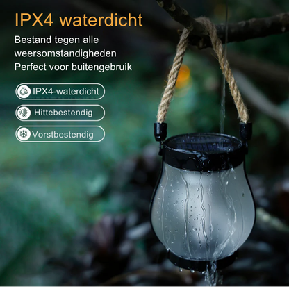 Solar vlamlantaarn voor tuin met waterdicht ontwerp en handvat
